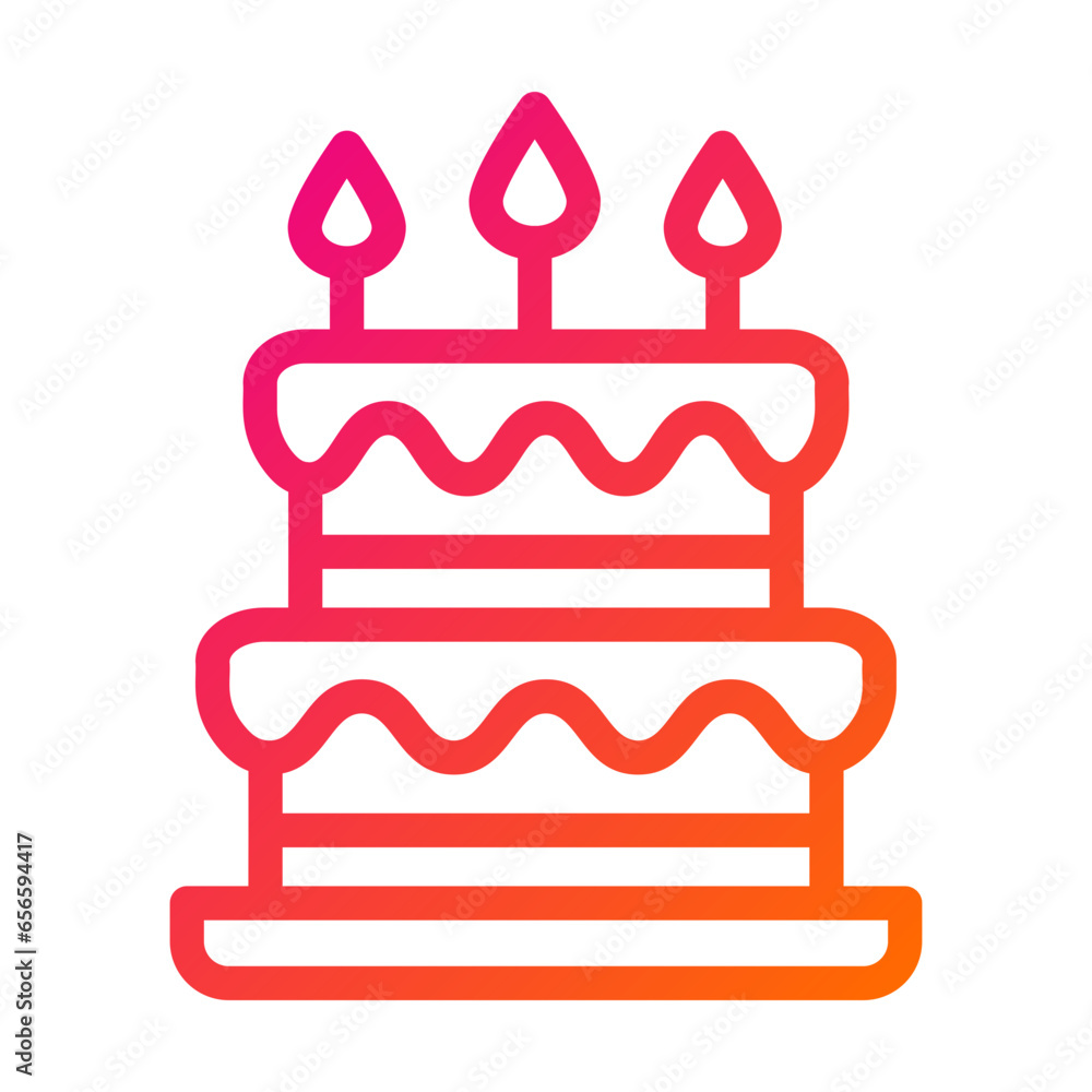 Cake Vector Icon Design Illustration Cake Vector Icon Design Illustration