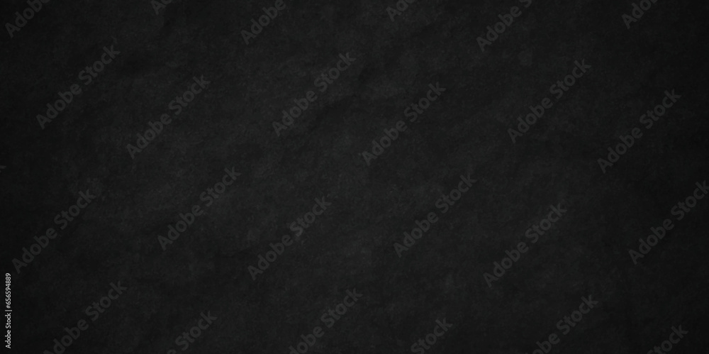 Modern Black texture chalk board and black board background. stone concrete texture grunge backdrop background anthracite panorama. Panorama dark grey black slate background or texture. - obrazy, fototapety, plakaty 