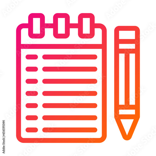 Notebook Vector Icon Design Illustration