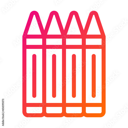 Crayons Vector Icon Design Illustration