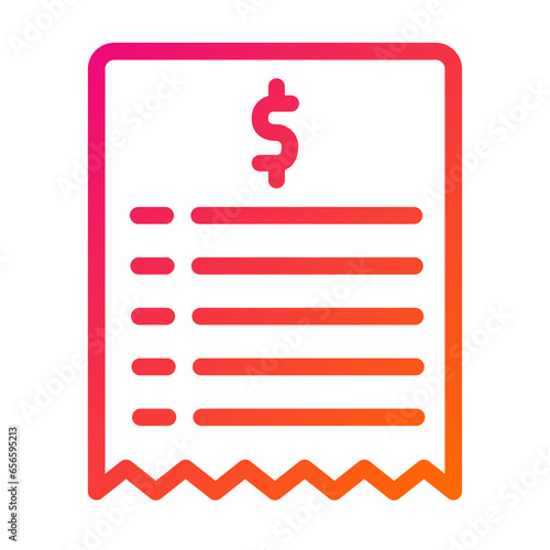 Bill Vector Icon Design Illustration
