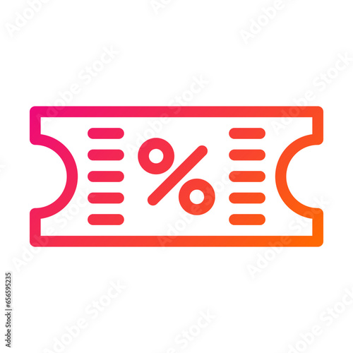 Coupon Vector Icon Design Illustration