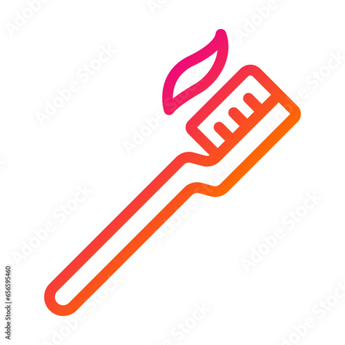 Tooth Brush Vector Icon Design Illustration