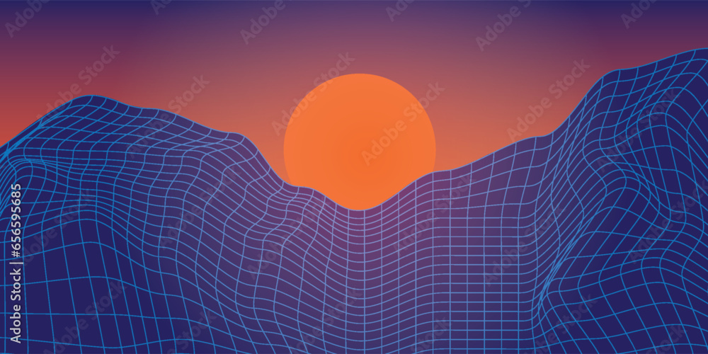 Fotografie Mountain background vector