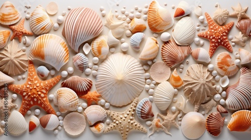 An image of many tiny seashells.