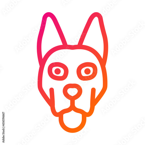 Dog Vector Icon Design Illustration