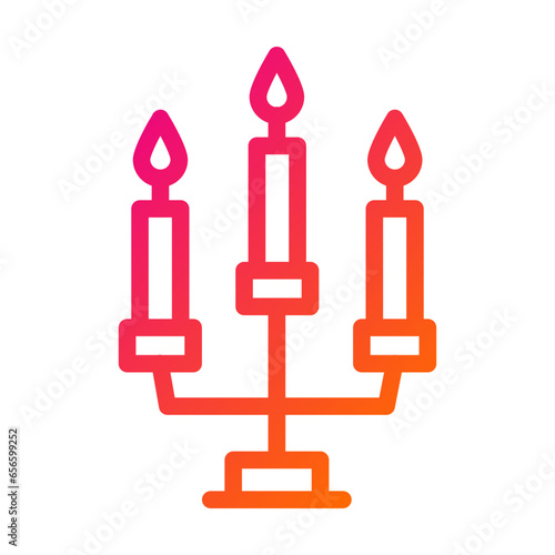Candles Vector Icon Design Illustration