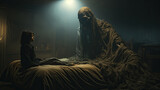 The dementor appearing in bedroom.