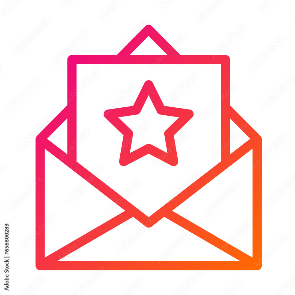 Starred Message Vector Icon Design Illustration Starred Message Vector Icon Design Illustration