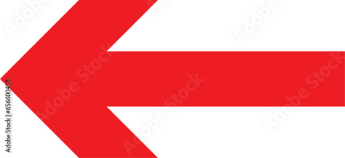 Red Chevron Arrow Shape