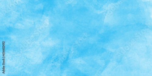 painted Hand drawn stained watercolor sky and clouds, Watercolor illustration art marble painting abstract blue color texture, Stain artistic vector used as being an element, design and card