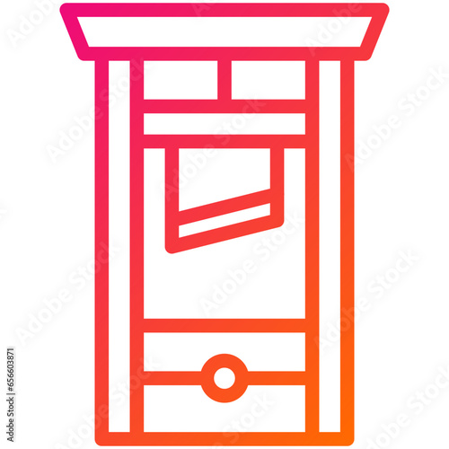 Guillotine Vector Icon Design Illustration