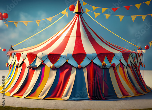 circus tent vector illustration