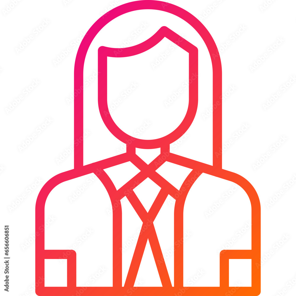 Obraz premium Company Secertary Vector Icon Design Illustration