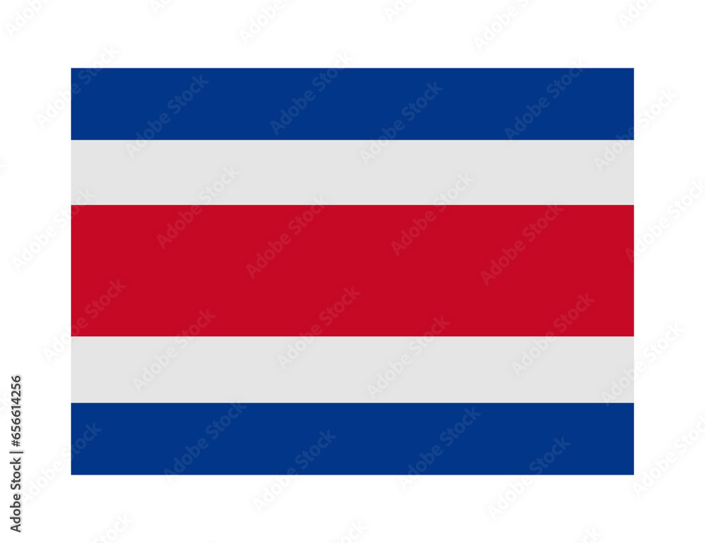 Obraz premium flag of costa rica on transparent background