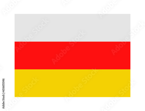 flag of south ossetia on transparent background
