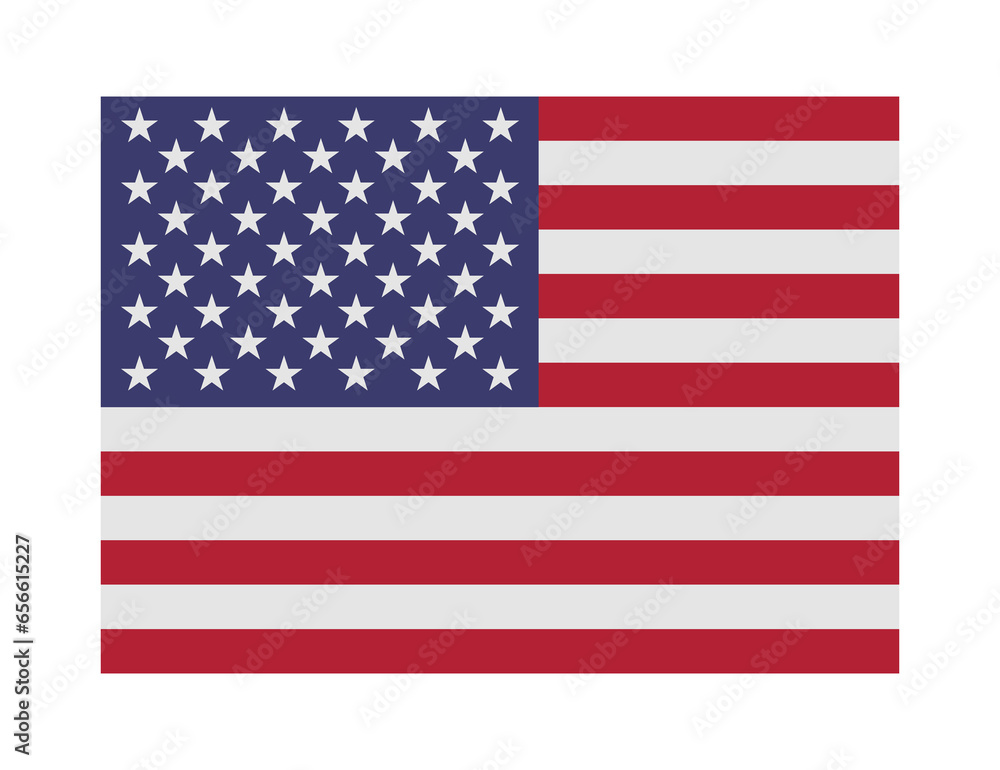 Naklejka premium flag of united states on transparent background