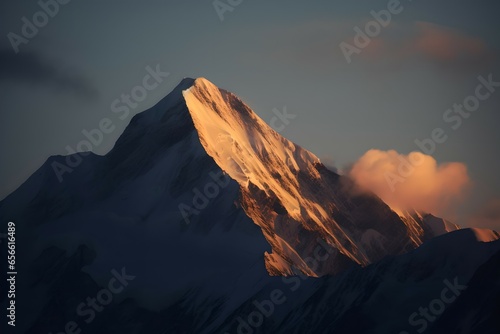 Majestic Mountain Sunrise, Generative AI