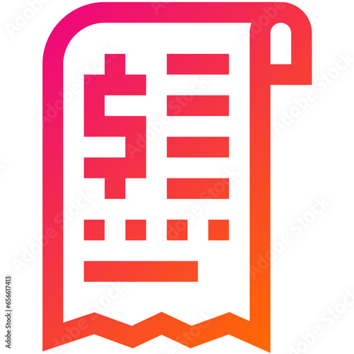 Bill Vector Icon Design Illustration