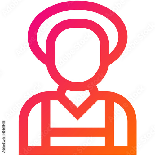 Maid Vector Icon Design Illustration