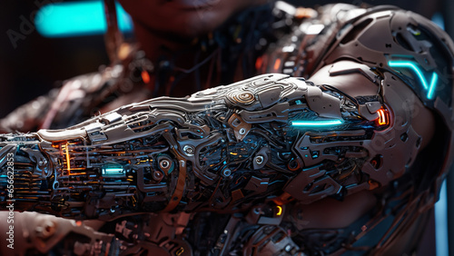 Cyberpunk. Body modifications in the future
