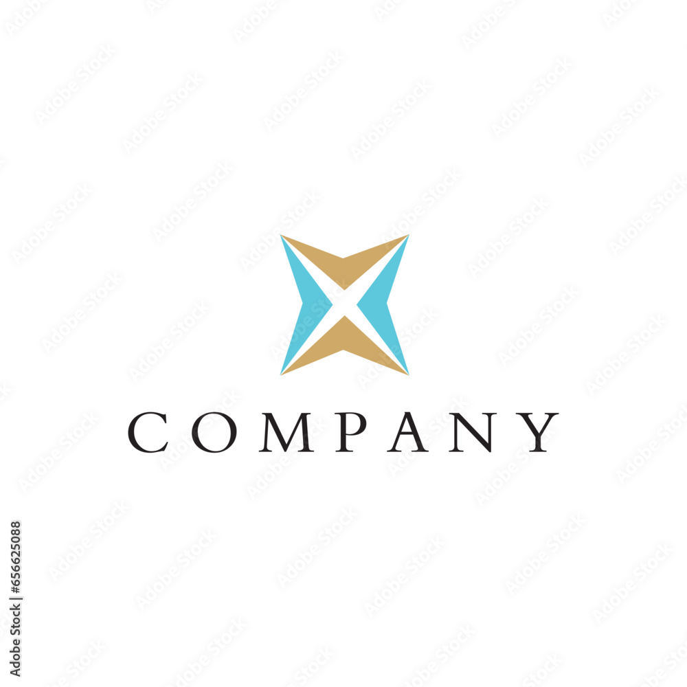 Obraz premium X letter typography abstract technology game play action business, logo, design, brand identity, flat logo, company, editable, vector