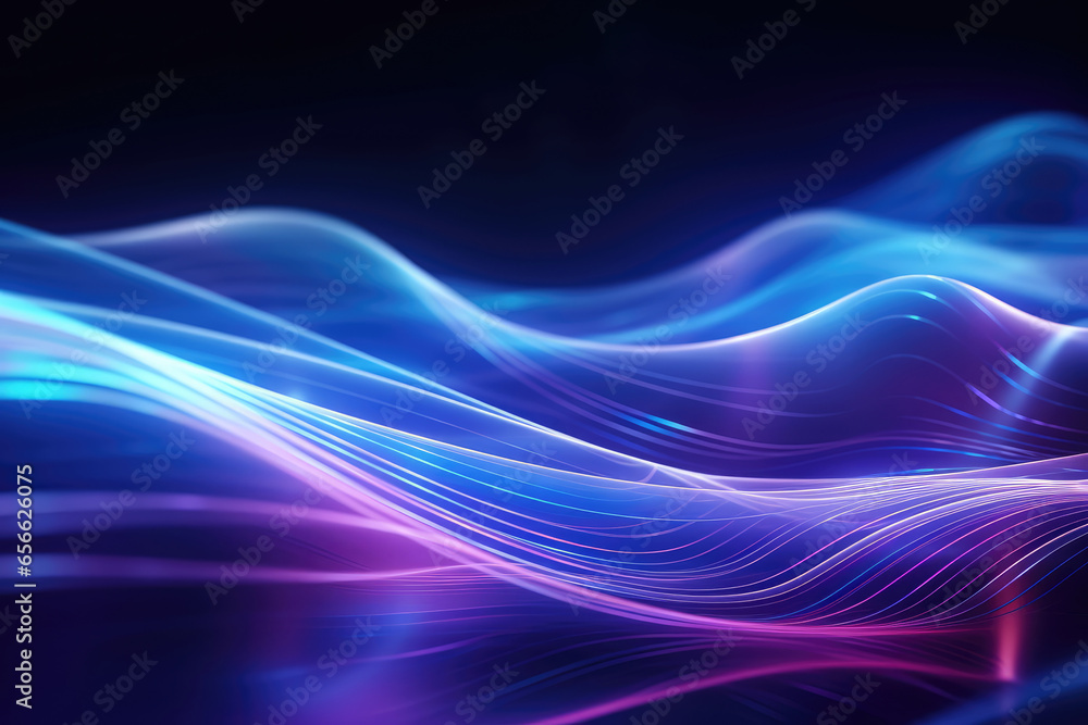 Abstract background with smooth lines, futuristic wavy illustration
