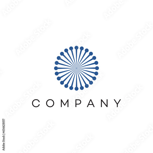 Sunshine round cercle lines waves power art craft pins happy holiday tourism travel business, logo, design, brand identity, flat logo, company, editable, vector