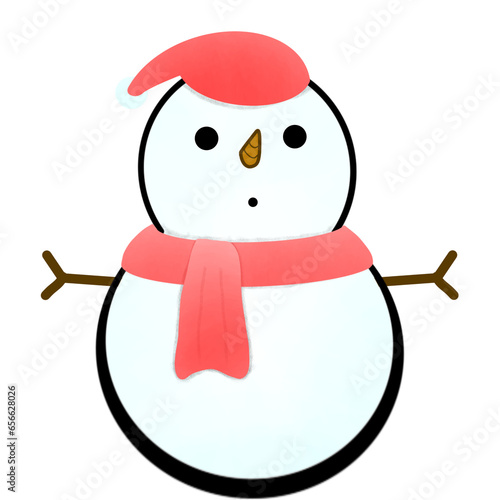 snowman with hat