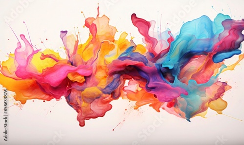 colorful ink splashes © Vipul