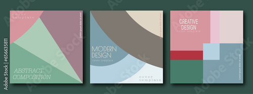 Abstract geometric pattern. Creative idea for a cover, banner, brochure, poster.The idea of a geometric composition for creative design. Template for designer packaging, interior