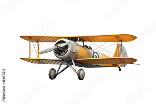 Airplane isolated on transparent background, Generative Ai