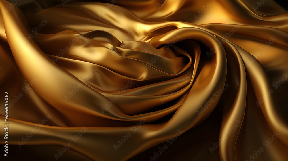 Abstract gold satin background. 3d render, for product presentation, product display, banner background Abstract gold satin background. 3d render, for product presentation, product display, banner background