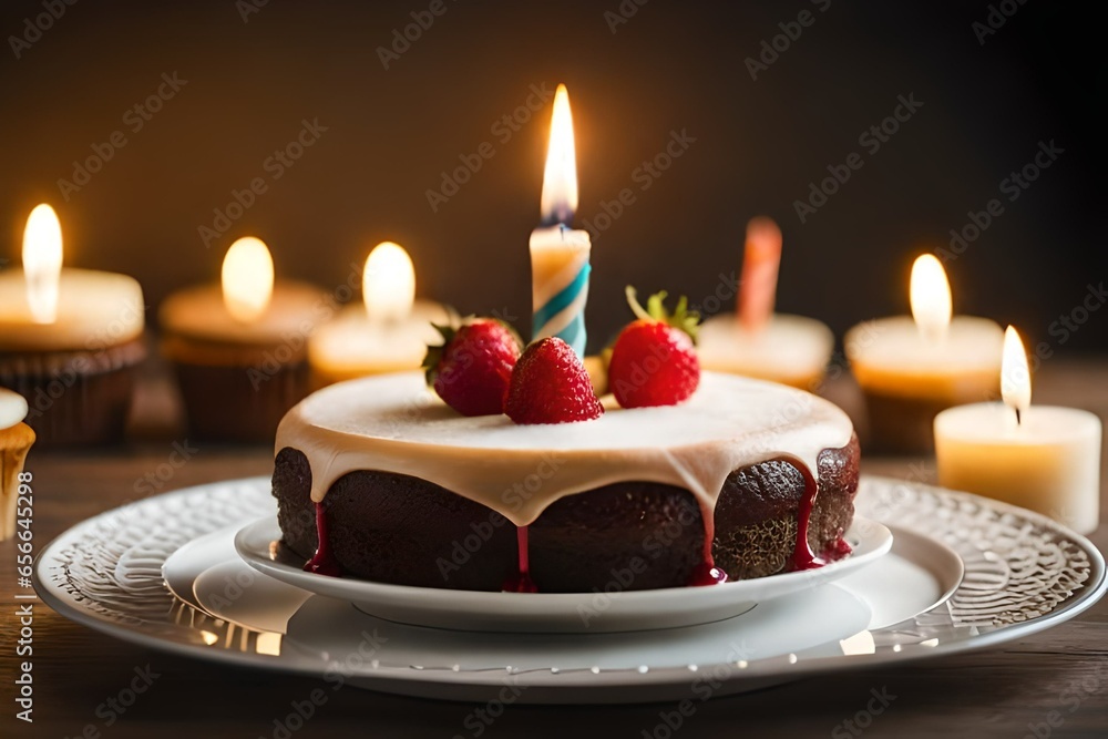 cake with candle cake with candle