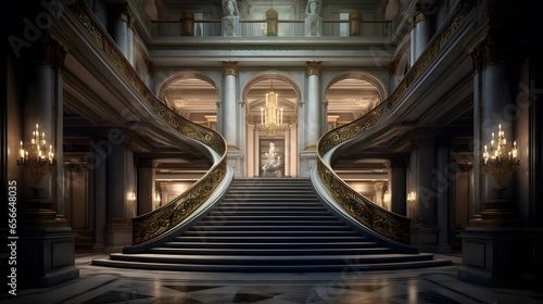 3D rendering of the entrance to the Museum of Natural History.