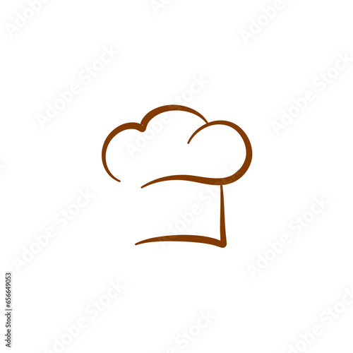 Hand drawn vintage chef and cook hats 