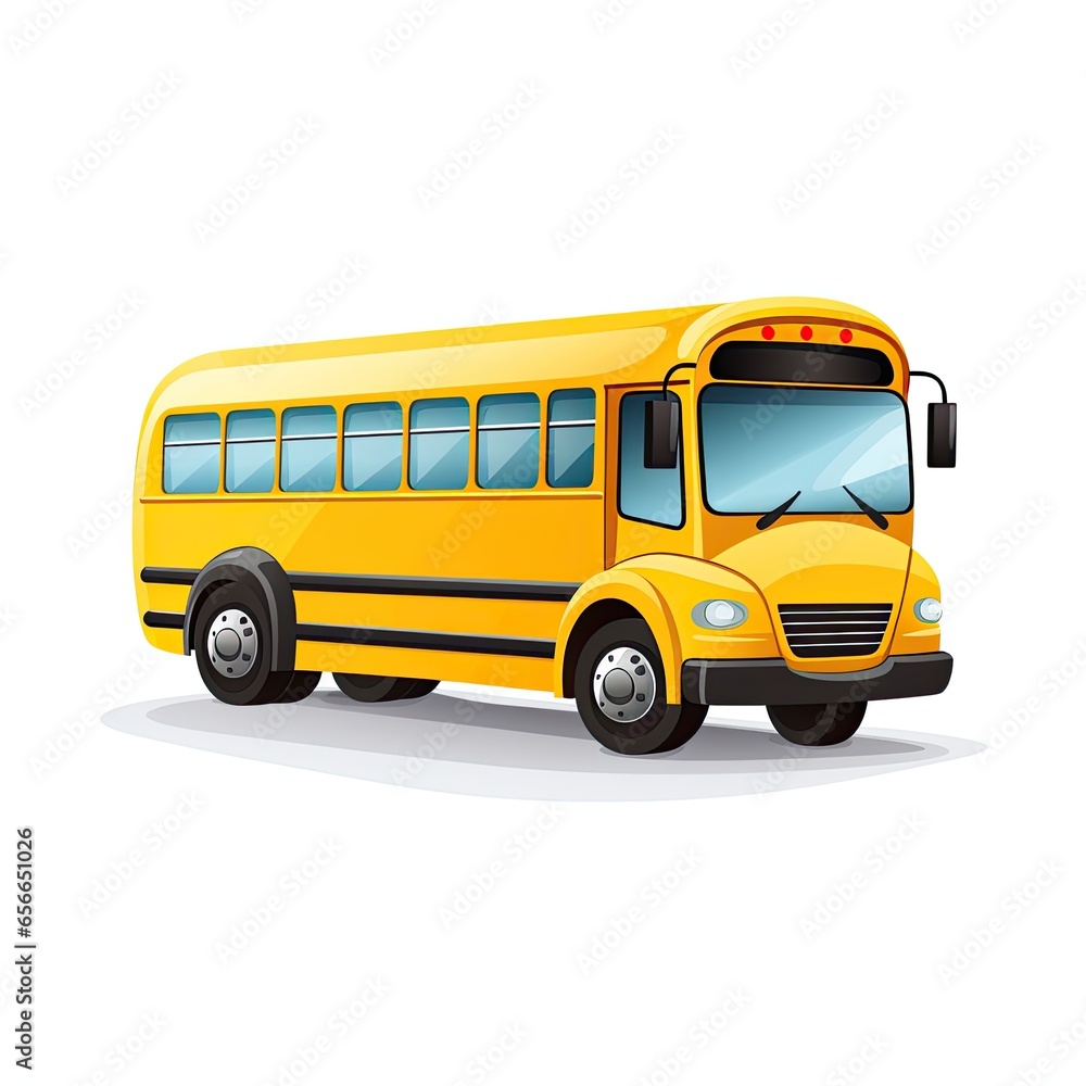 school bus isolated on white school bus isolated on white