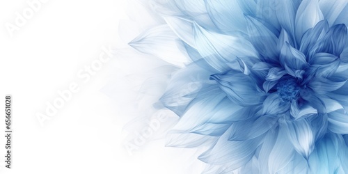 Beautiful abstract blue pencil drawing floral design background. beautiful Generative AI AIG32