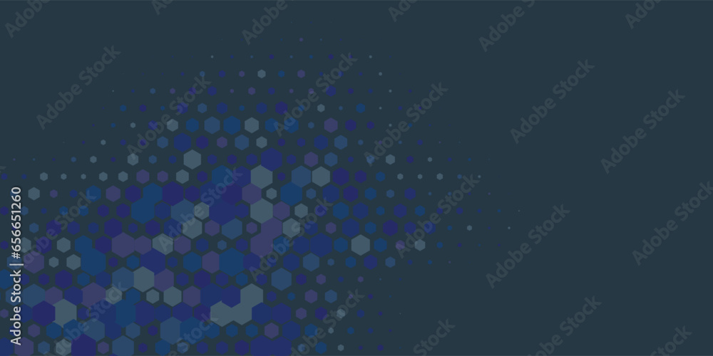 Obraz premium Geometric Multi size Hexagon with multi Color Background