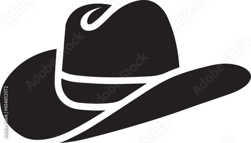 cowboy hat icon illustration, vector cowboy hat silhouette - Vector
 photo