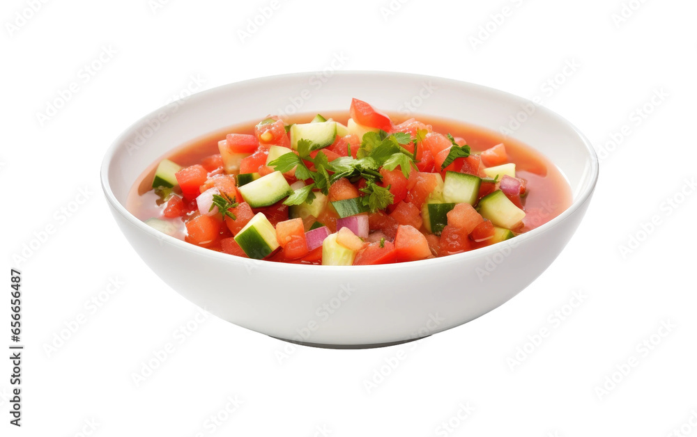 Vege Soup Bowl Overflowing with Fresh Goodness Isolated on Transparent Background