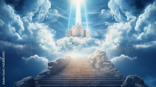 drawing of the staircase in the sky photo