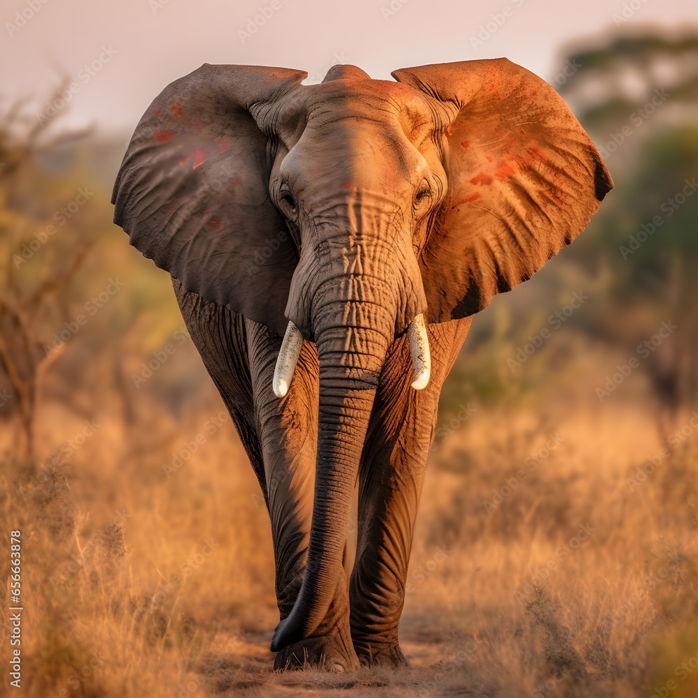 African Elephant - Loxodonta africana - Etosha National Park, Namibia