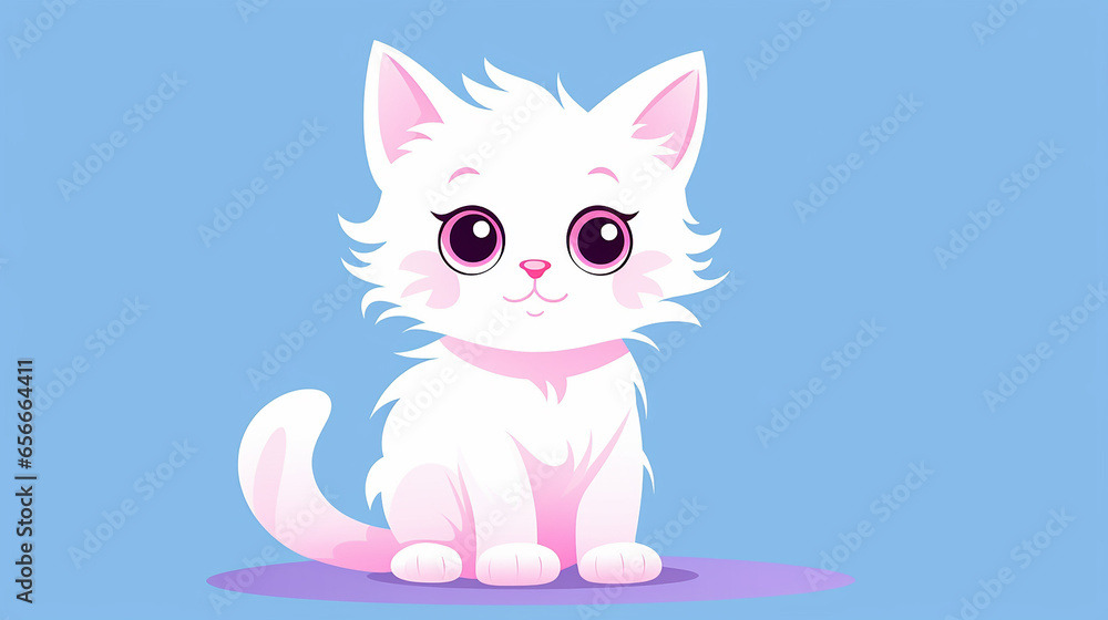 Delightful Baby Cat Illustration