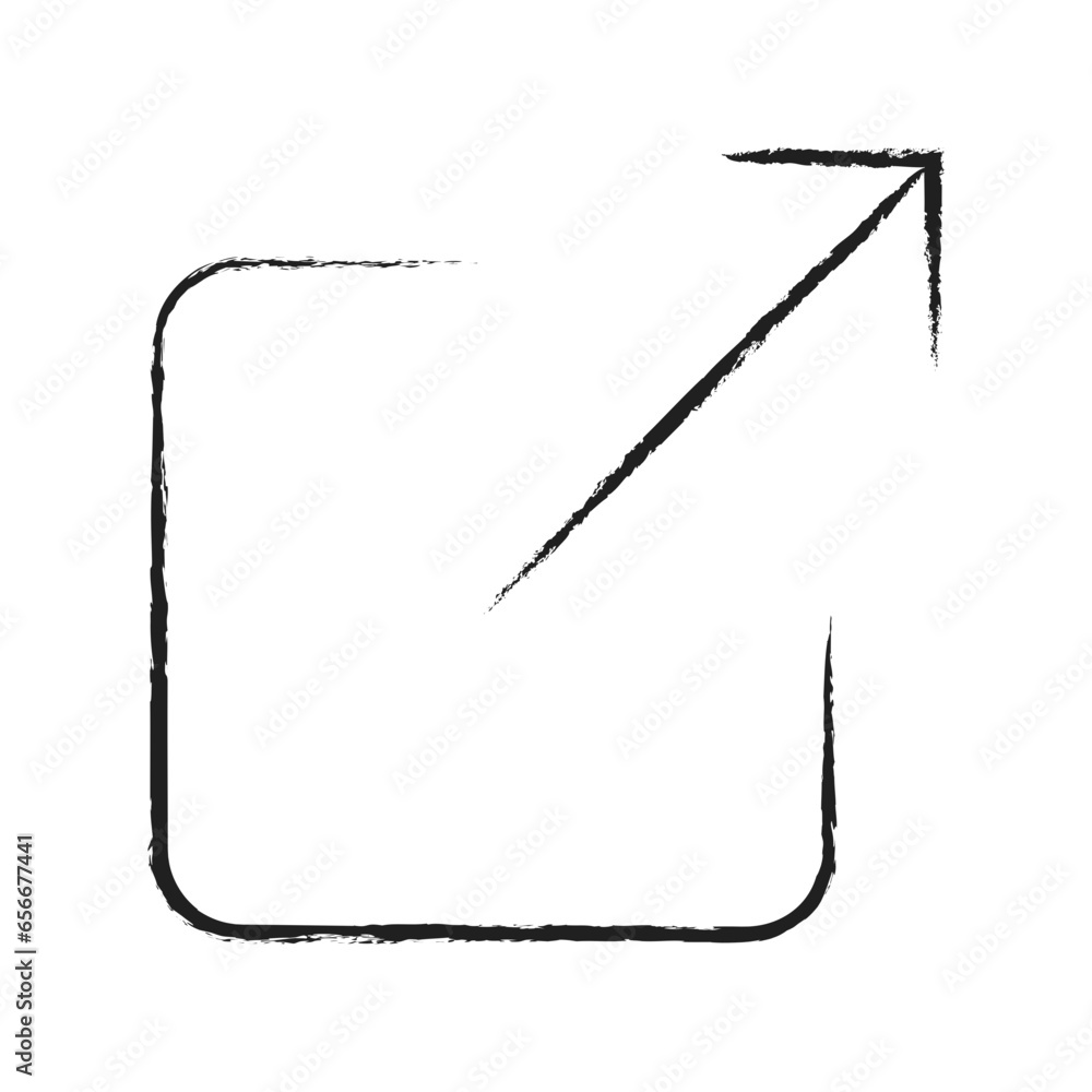 Hand drawn Share icon Hand drawn Share icon