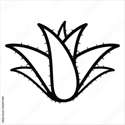 aloe vera icon vector design template