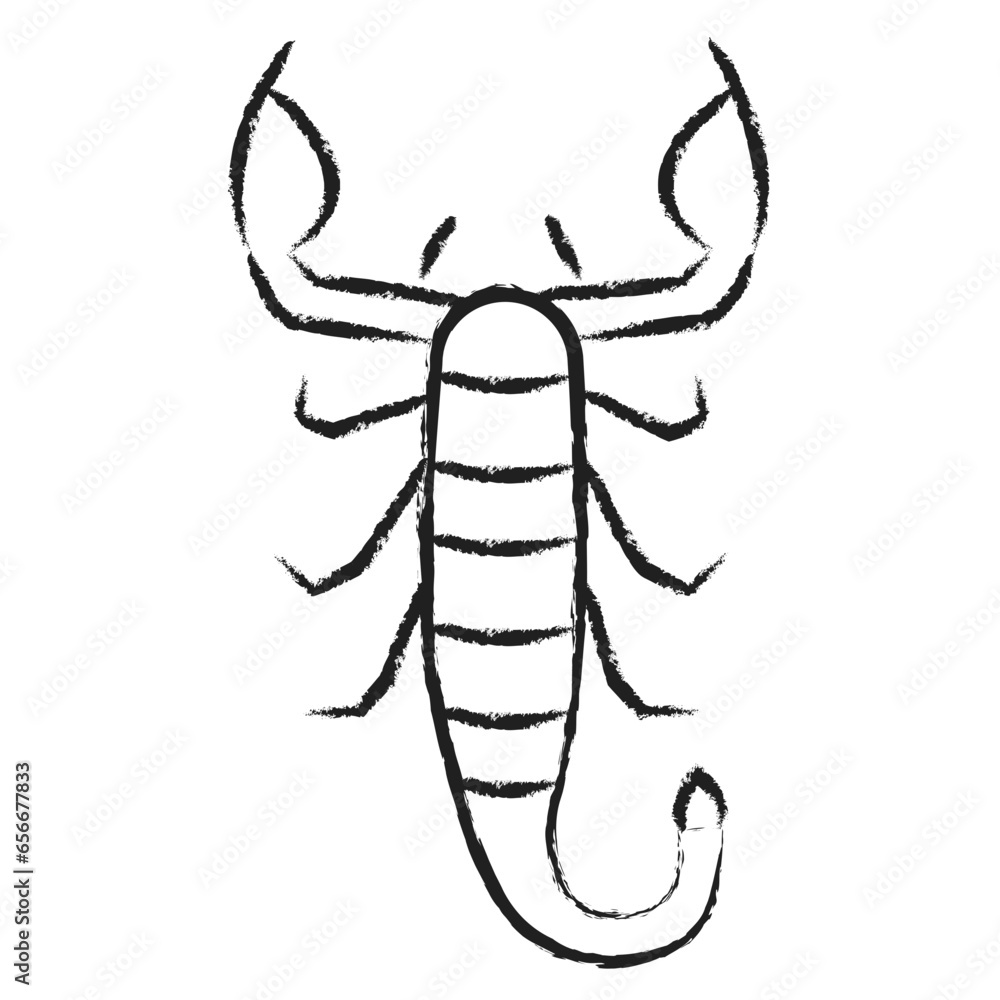 Hand drawn Scorpion icon Hand drawn Scorpion icon