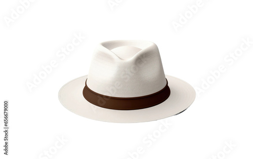 Elegant Panama Hat on a Clean Canvas Isolated on Transparent Background