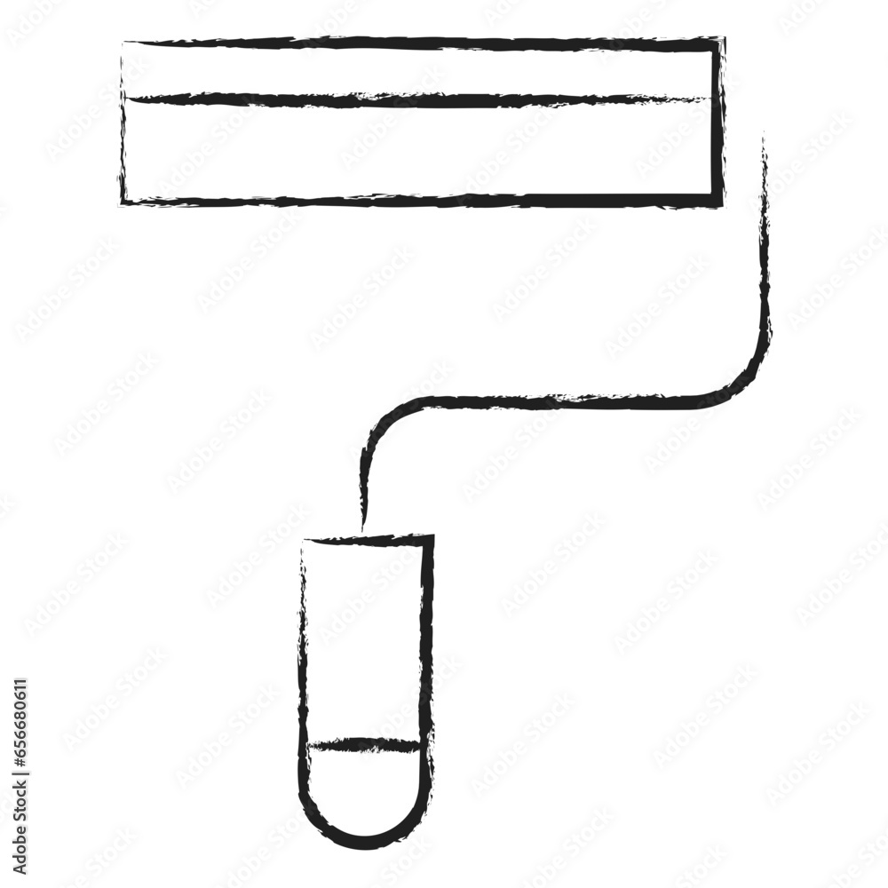 Hand drawn Roller icon Hand drawn Roller icon