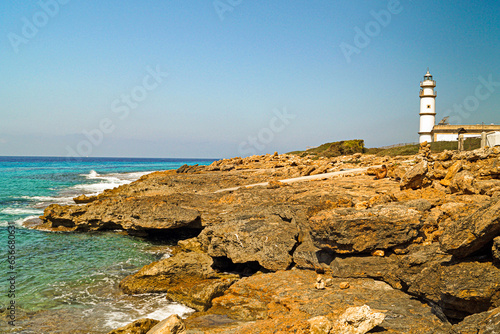 coastline with the mediterranean sea and a lighthouse © just.kev